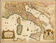 Italy Map By Richard Blome