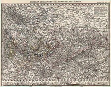 Europe and Germany Map By Adolf Stieler