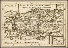 Turkey, Turkey & Asia Minor and Balearic Islands Map By Jean Boisseau