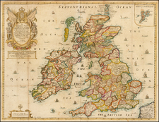 British Isles Map By Richard Blome