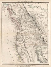 Rocky Mountains, California and Canada Map By Carl Flemming