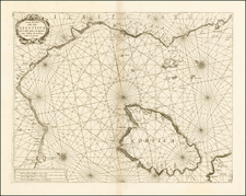 Italy, Corsica and Balearic Islands Map By Vincenzo Maria Coronelli