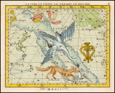 Celestial Maps Map By John Flamsteed / Jean Nicolas Fortin