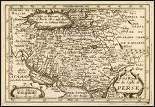 Central Asia & Caucasus and Middle East Map By Jean Boisseau