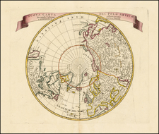 Northern Hemisphere, Polar Maps and Canada Map By Isaak Tirion