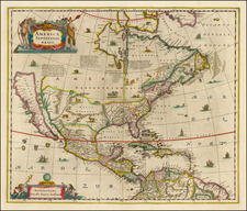 North America and California Map By Jan Jansson