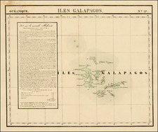 South America and Pacific Map By Philippe Marie Vandermaelen