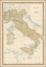 Italy Map By Rand McNally & Company