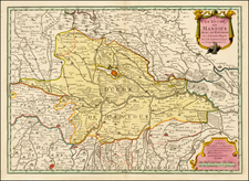 Italy and Northern Italy Map By J.B. Liebaux