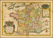 France Map By Nicolas de Fer
