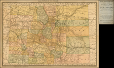 Southwest, Rocky Mountains and Colorado Map By Rand McNally & Company