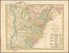 United States and Southeast Map By Robert Wilkinson