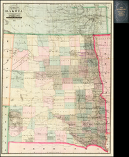 Plains Map By George F. Cram