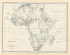 Africa and Africa Map By W. & A.K. Johnston