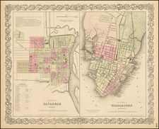 Southeast Map By G.W.  & C.B. Colton