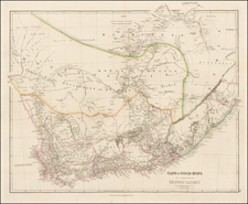 South Africa Map By John Arrowsmith