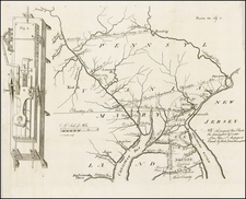 Pennsylvania and Maryland Map By James Smither / American Philosophical Society