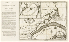 Atlantic Ocean, United States, Mid-Atlantic, Florida, Southeast and North America Map By Benjamin Franklin / American Philosophical Society