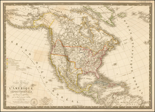 North America Map By Adrien-Hubert Brué