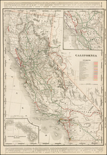 California Map By George F. Cram