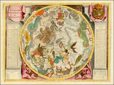 Celestial Maps Map By Vincenzo Maria Coronelli