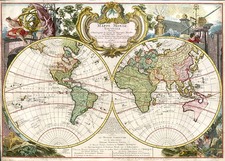 World and World Map By Georges Louis Le Rouge