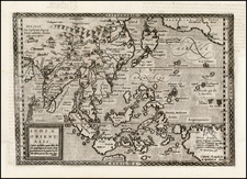 China, Japan, Korea, India, Southeast Asia, Philippines, Other Islands, Pacific, Australia and California Map By Johann Bussemachaer