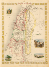 Holy Land Map By John Tallis