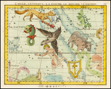 Celestial Maps Map By John Flamsteed / Jean Nicolas Fortin