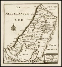 Holy Land Map By Anonymous