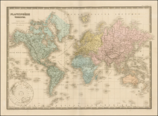 World and World Map By J. Andriveau-Goujon