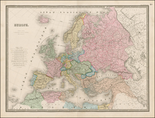 Europe and Europe Map By J. Andriveau-Goujon