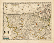 Netherlands Map By Willem Janszoon Blaeu