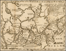 Midwest, Plains and Canada Map By Baron de Lahontan