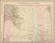 Plains and Rocky Mountains Map By Samuel Augustus Mitchell Jr.
