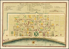 South Map By Jacques Nicolas Bellin