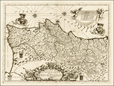 Portugal Map By Vincenzo Maria Coronelli