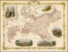 Baltic Countries and Germany Map By John Tallis