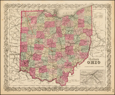 Midwest Map By G.W.  & C.B. Colton