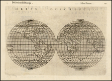 World and World Map By Girolamo Ruscelli