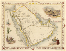 Middle East Map By John Tallis