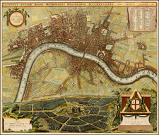 British Isles Map By Johannes De Ram / Pieter van der Aa