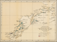 Alaska, China, Japan, Korea and Russia in Asia Map By Russian Maritime Ministry