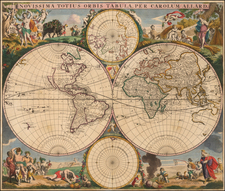 World and World Map By Carel Allard