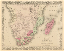 South Africa Map By G.W.  & C.B. Colton