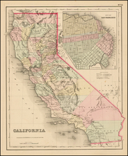 California Map By Joseph Hutchins Colton