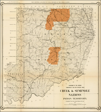 Plains and Oklahoma & Indian Territory Map By United States Department of the Interior