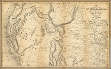 Southwest, Rocky Mountains and California Map By Joseph Hutchins Colton