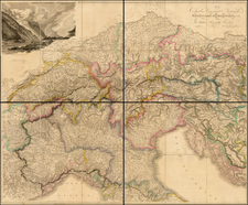 Italy and Northern Italy Map By Aaron Arrowsmith