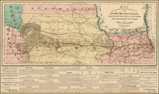 Midwest and Plains Map By G.W.  & C.B. Colton